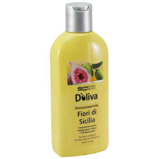D"oliva (Долива) ополіскувач для блиску і свіжості фарбованого волосся Fiori di sicilia 200 мл